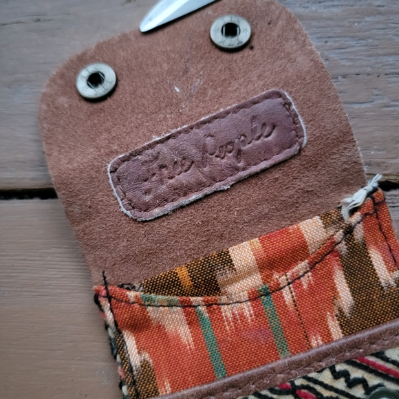 🌎👽 Free People Boho Embroidered Repurposed vtg banjara hippie Wallet card case - Picture 7 of 16